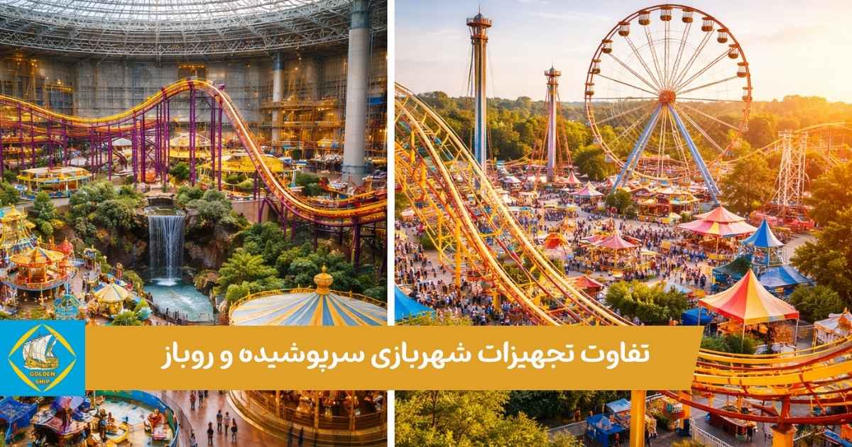 تفاوت شهربازی سرپوشیده و روباز